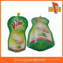 wholesale china factory packaging material leakproof reusable food spout pouch for liquid packing